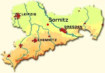 Karte Sachsen